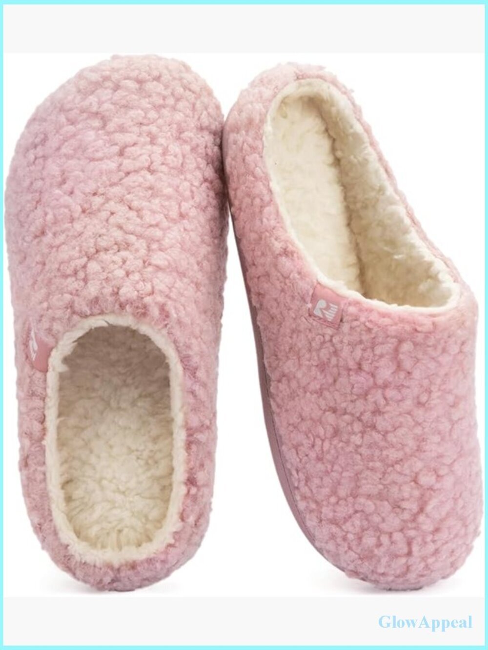 Plush Sherpa Fleece Memory Foam Clog Slippers Machine Washable